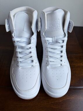 Levis Original BB-HI-Pebbled-UL Men's Size 12 White Hight Top Sneaker Shoes